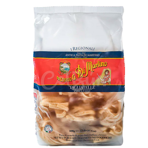 Tagliatelle - Pasta Tradițională cu Aroma de Grâu Italian - Di Martino - 500 g